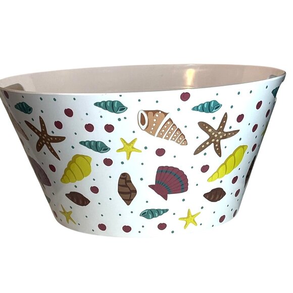 Temptations By Tara Melamine Multicolor Seashells Tailgate Summer Beach Party - Picture 7 of 8